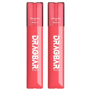 Watermelon Ice By Zovoo Dragbar Z700 SE Disposable Vape 20mg (Twin Pack) - Click & Vape